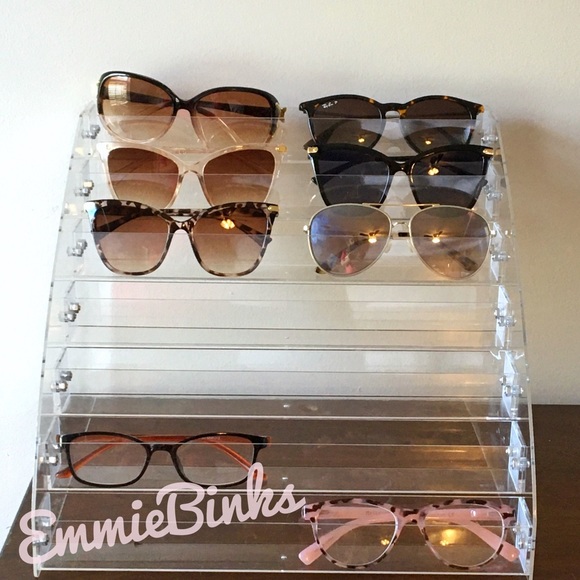 New 7 Layer Acrylic Sunglass / Eye Glass / Nail Polish Display Organizing Tower - Picture 2 of 15